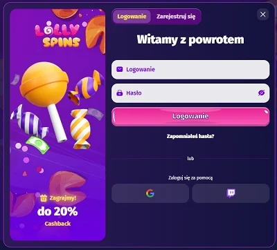 lolly-spins-logowanie